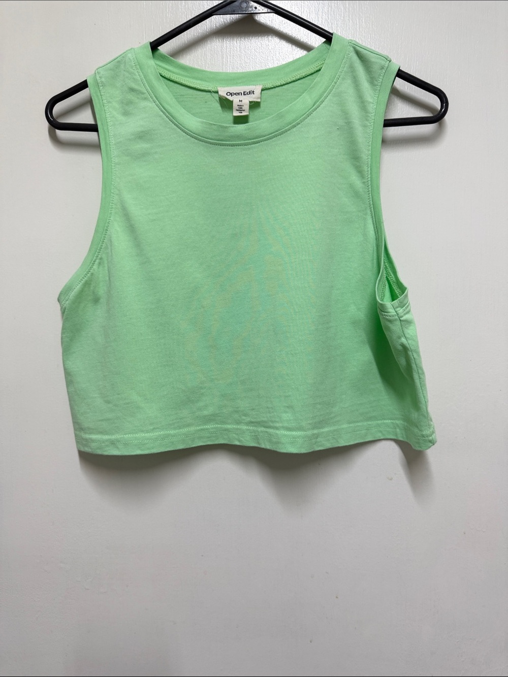 Open Edit Lime Green Cropped Tank